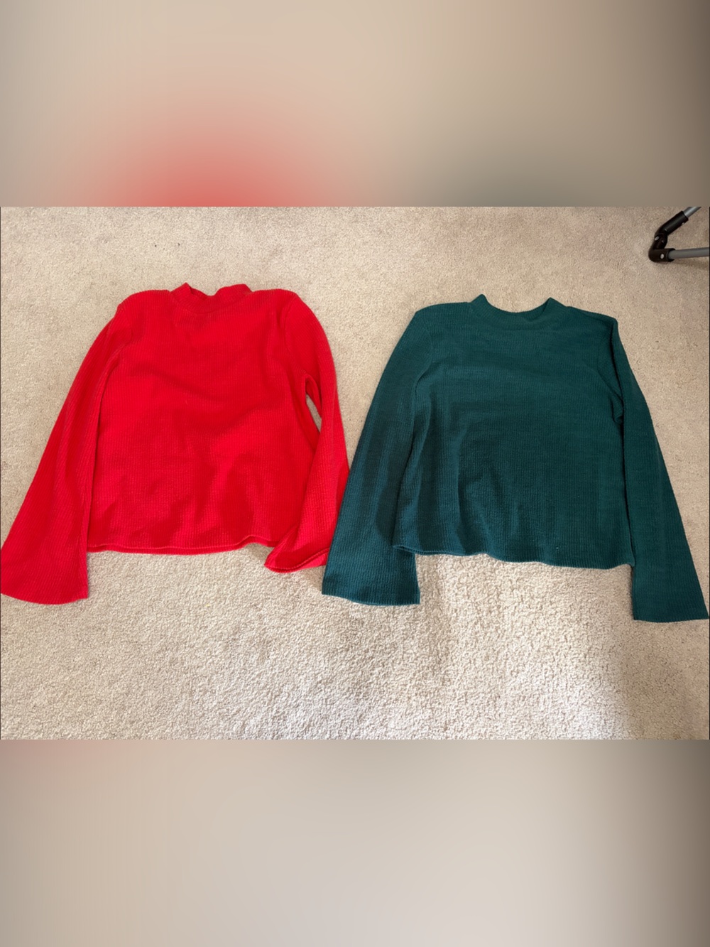 Old Navy Girls 10/12 super soft Sweaters in Red and Green